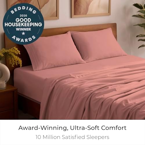 Mellanni Iconic 4-Piece, Ultra Soft Sheet Set (Full, Coral)