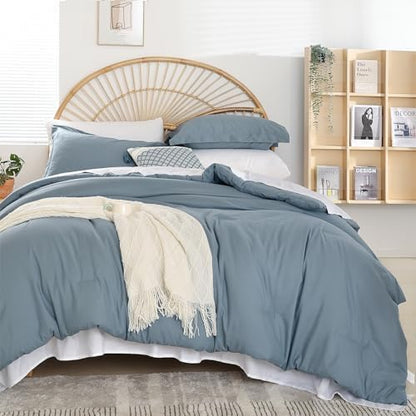 weigelia Queen Comforter Set with Sheets - 7 Pieces Bed in a Bag Queen