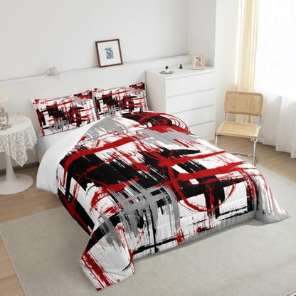 Feelyou Striped Comforter Set Full Size Kids Boys Bedding