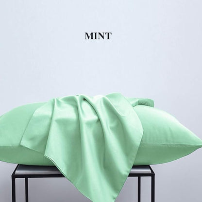 NTBAY King Pillowcase Set - 2 Pack Brushed Microfiber 20x36 Pillowcases - Soft, Wrinkle-Free, Fade-Resistant, Stain-Resistant, Sea Green Pillowcases with Envelope Closure - 20x36 Inches, Sea Green
