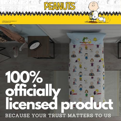 Collectibles Peanuts Snoopy Bedding Super Soft Cozy Microfiber 3 Piece Twin Sheet Set, (Officially Licensed Product) By Franco