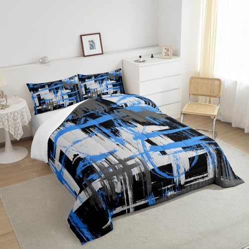 Feelyou Striped Comforter Set Twin Size Kids Boys Bedding