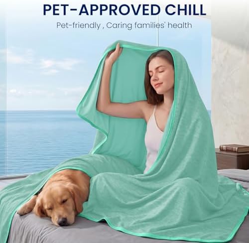 Topcee Cooling Blanket King Size 90"x108" for Hot Sleepers Summer Blanket