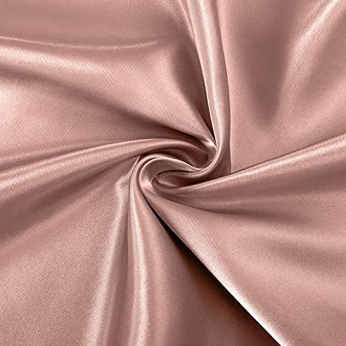 SiinvdaBZX 4Pcs Satin Sheet Set Queen Size 15-Inch Deep Pocket, Champagne