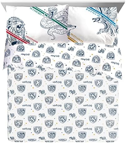 Harry Potter Queen Comforter Set 7 Piece Kids Bedding, Gray