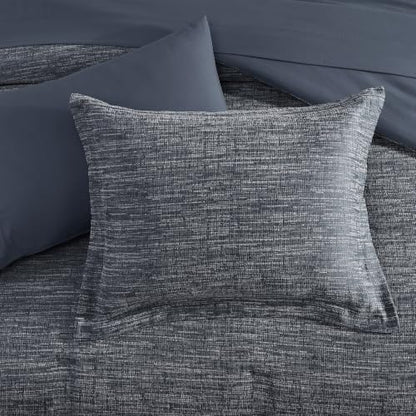MaiRêve Queen Comforter Set Chenille Textured 7 Pieces Bed in a Bag