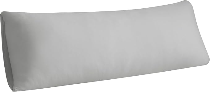 Stretchy Body Pillow Case Cover - Jersey Knit Long Pillowcase for Body Pillow, 1 Pack - Envelope Closure & Skin-Friendly, Soft and Breathable for Sleeping, 20"x54", Light Gray