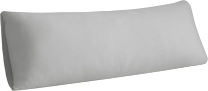 Stretchy Body Pillow Case Cover - Jersey Knit Long Pillowcase for Body Pillow, 1 Pack - Envelope Closure & Skin-Friendly, Soft and Breathable for Sleeping, 20"x54", Light Gray