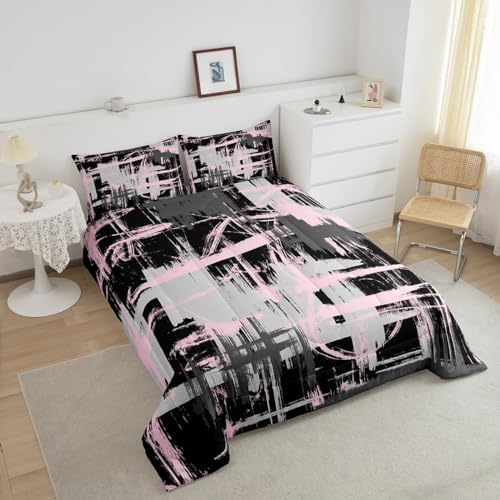 Feelyou Striped Comforter Set Queen Size Kids Boys Bedding