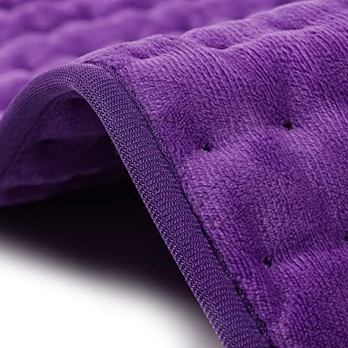 Heating Pad Electric Heat Pad, Hot Heated Pad,Multiple Temp and Timer Settings,Suitable for Shoulders, Neck, arms, Abdomen, Back, Legs, etc (Deep Purple, 40"X20")