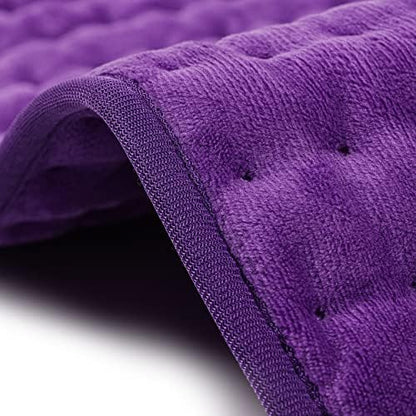 Heating Pad Electric Heat Pad, Hot Heated Pad,Multiple Temp and Timer Settings,Suitable for Shoulders, Neck, arms, Abdomen, Back, Legs, etc. (Purple, 24"X12")
