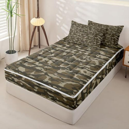 Feelyou Camouflage Wild Military Comforter Set Queen Size Kids Boys Girls