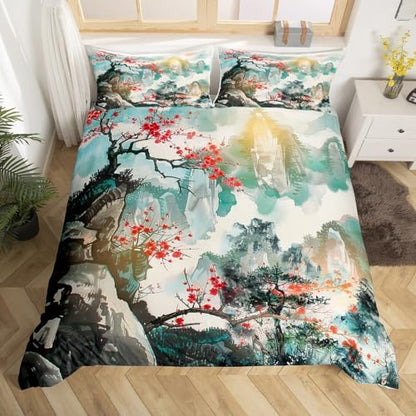 Feelyou Japanese Style Duvet Cover Twin Size Boys Girls Teens