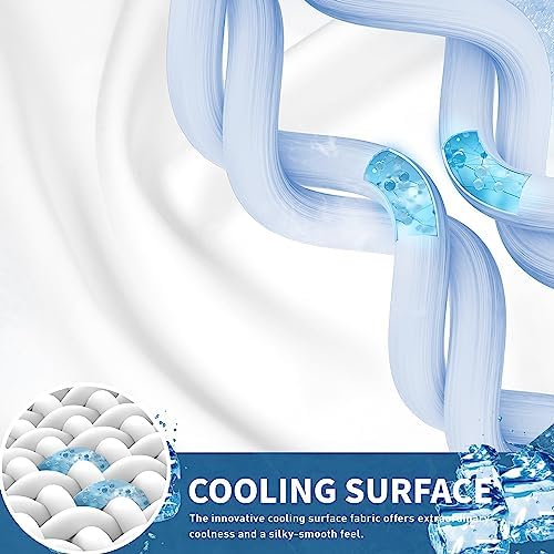 Sunflower Cooling King Mattress Pad for Hot Sleepers, Chill Mattress Cover