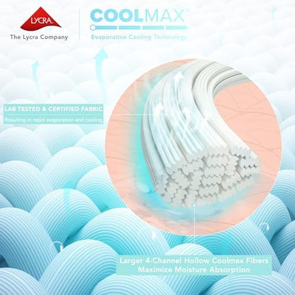Comfort Spaces Coolmax Moisture Wicking Cooling Sheet Set, Full 4 Piece