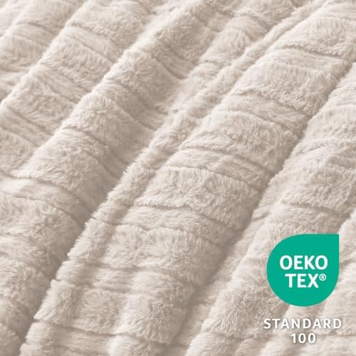 BEDELITE Faux Fur Twin/Twin XL Comforter Set, Fluffy Bed Set, Linen