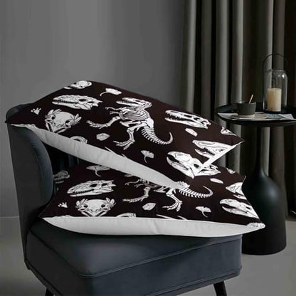 AILONEN Boys Fossil Dinosaurs Skull Comforter Set Twin Size, Dinosaur Bedding Set for Kids Teens,Ancient Animal Wildlife Quilt with 2 Pillowcases,Soft Microfiber