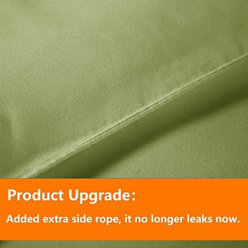 TAIMIT Sage Green King Size Comforter Set - 7 Pieces, Bed in a Bag Bedding Sets with All Season Soft Quilted Warm Fluffy Reversible Comforter,Flat Sheet,Fitted Sheet,2 Pillow Shams,2 Pillowcases
