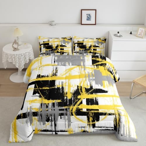 Feelyou Striped Comforter Set Queen Size Kids Boys Bedding