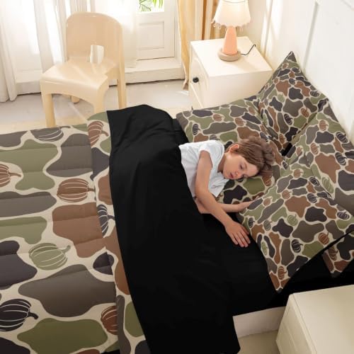 Erosebridal Pumpkin Autumn Harvest 7 Piece Bedding Set Full