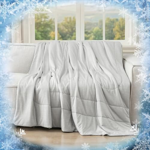 PHF Cooling Blanket for Hot Sleepers Night Sweat,Soft Quilted Comforter