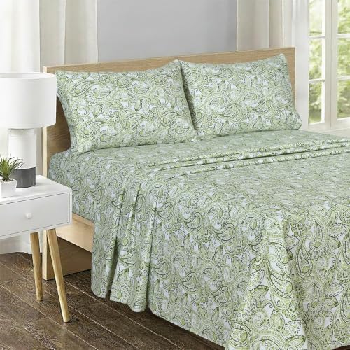 Feather & Stitch 100% Cotton Sateen 500 TC King Size Bed Sheet Set