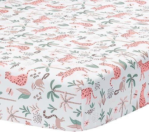 Lambs & Ivy Enchanted Safari Leopard/Lemur Jungle 3-Piece Baby Crib Bedding Set