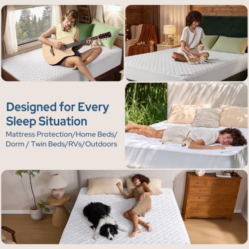 BEDLORE Full Waterproof Mattress Protector, Soft & Breathable Mattress Pad