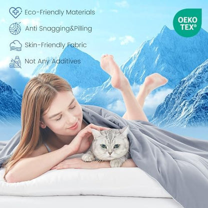 Topcee Cooling Comforter Queen Size -Cooling Blanket for Hot Sleepers