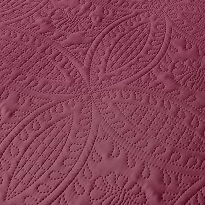 akkialla Burgundy King/Cal King Quilt Set, Ultrasonic Lightweight Bedspread Coverlet for Modern Minimalist Bedroom, Soft Microfiber Coin Pattern Bedding, 3-Piece (1 Quilt, 2 Pillow Shams)