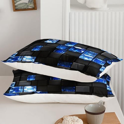 QOOMO Modern Geometric Kids Comforter Set Full Size