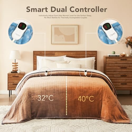Homemate Heated Electric Blanket Full Size 72"x84" Heating Blanket