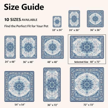 Washable Pee Pads for Dogs 48"x72" 2 Pack Reusable Puppy Potty Pad