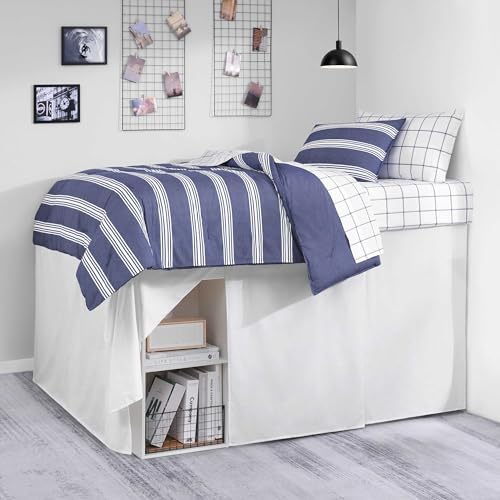 Nautica - Twin XL Size Cotton Twill Bed Skirt with Split Corners