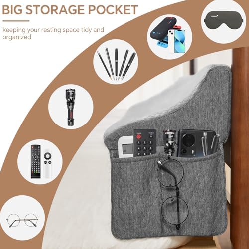 EUHAMS Full Bed Wedge Pillow for Headboard, Mattress Gap Filler 0-7 Inches
