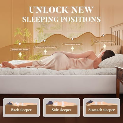 PRIMESOFT Full Size Mattress Topper, Thick Pillow Top Mattress Pad，Up to 21 Inch Deep Pocket, Soft Breathable Mattress Pad for Back Pain, Waterproof Protector Cover(White)