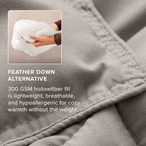 Bare Home Comforter Set - 1800 Ultra Soft (Cal King, Khaki)