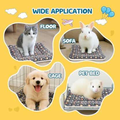 2 Pack Bunny Rabbit Bed - 13 x 15 Inch Upgraded-Thickness Pee Pads Bedding
