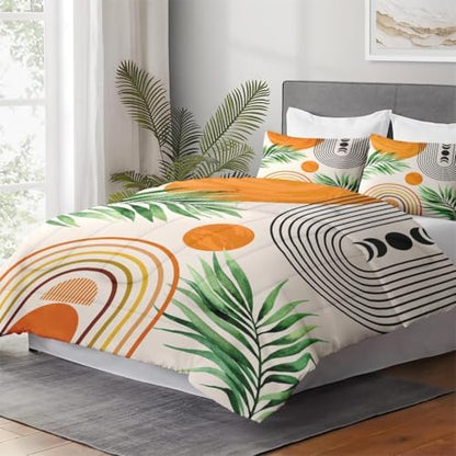 WeCozy Full Comforter Set, 3 Pieces Contemporary Mid Bedding, All Season