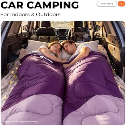 Sleeping Bags for Adults,Compact Lightweight Backpacking Sleeping Bag with Compression Sack for Youth, Camping Essentials Gearfor Hiking Travel Climbing Outdoor&Indoor Use