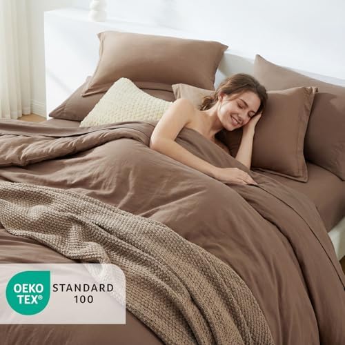 King Size Comforter Set- 7 Pieces Prewashed Bed in a Bag King Bedding Sets