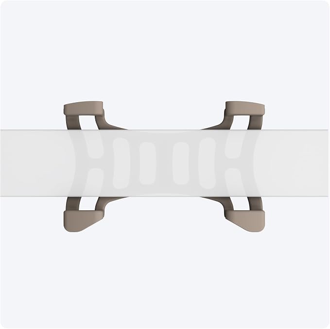 Tractive Rubber Clip Mount x2 for Tractive Dog 6 GPS Tracker (Brown)