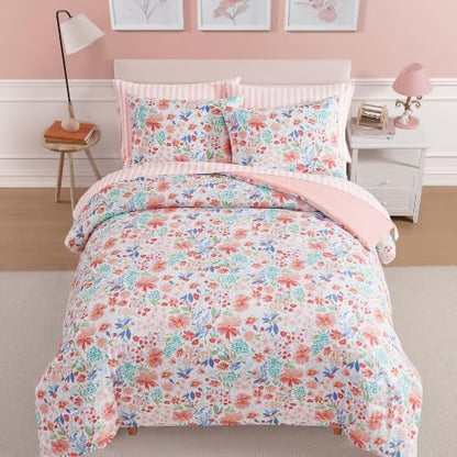 Queen Comforter Set with Sheets for Girls-7 Pieces Soft Queen Bedding Sets