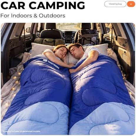 Sleeping Bags for Adults,Compact Lightweight Backpacking Sleeping Bag with Compression Sack for Youth, Camping Essentials Gearfor Hiking Travel Climbing Outdoor&Indoor Use