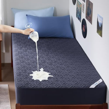 BEDLORE Waterproof Mattress Protector, Twin XL Size Mattress Pad