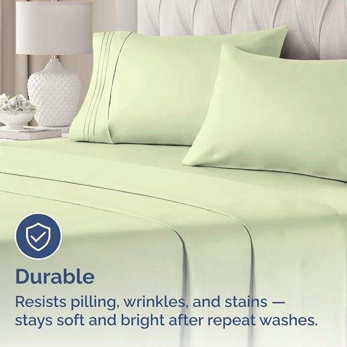 Body Pillowcases Set of 2-20x54 Long Body Pillow Case - Soft Body Pillow Cover for Sleeping & Side Sleepers - Comfy, Wrinkle & Fade Free - Machine Washable w/Envelope Enclosure Light Sage Green