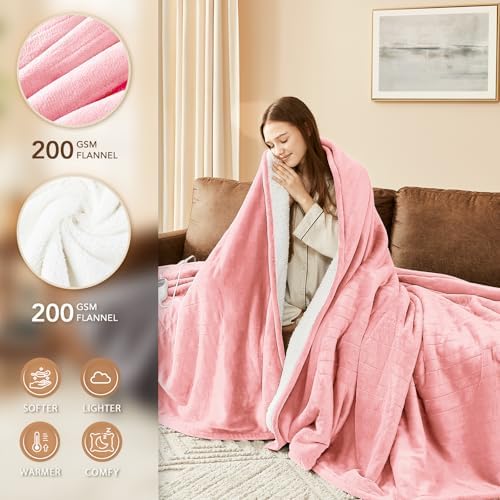 Homemate Heated Electric Blanket King Size 100"x 90" Heating Blanket