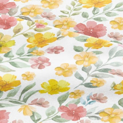 Twin XL 3 Piece Floral Sheet Set - Breathable & Cooling - Sun Kissed Bloom