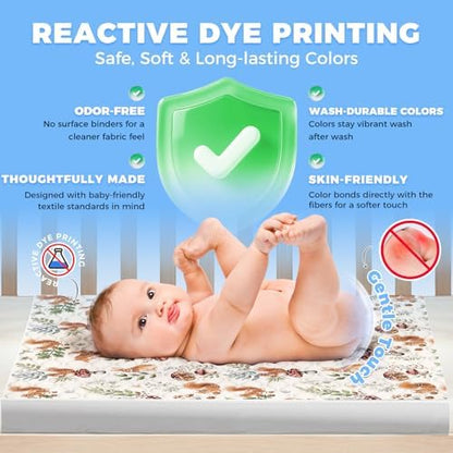 Potty Training Pee Pads for Kids & Toddlers Viscose from Bamboo 3 Pack,100% Waterproof Absorbent Non-Slip Bed Wetting Pad for Full Size Beds,Reusable Washable Sheet & Mattress Protector, 36x54