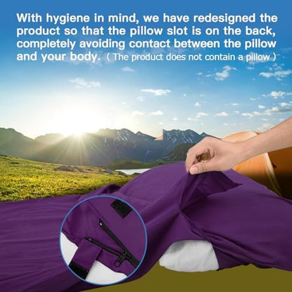 JAICOM Sleeping Bag Liner, Travel Sheets Ultralight Summer Sleeping Bag